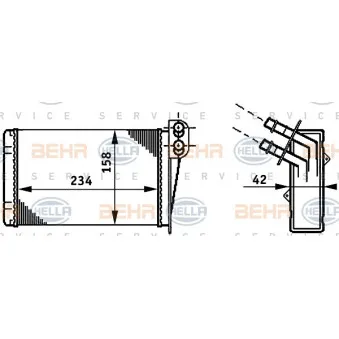 Système de chauffage HELLA 8FH 351 311-031 pour RENAULT CLIO 3.0 V6 Sport - 226cv