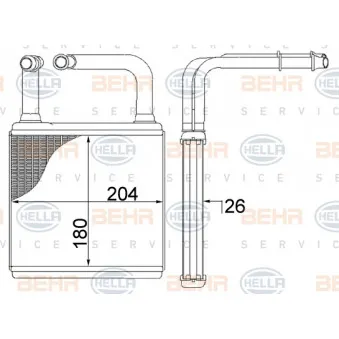 Système de chauffage HELLA 8FH 351 311-194 pour MERCEDES-BENZ CLASSE E E 63 AMG - 514cv