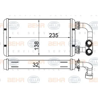 Système de chauffage HELLA 8FH 351 311-294