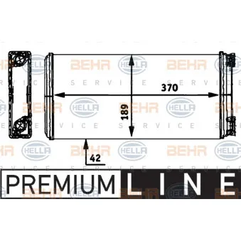 HELLA 8FH 351 312-361 - Système de chauffage
