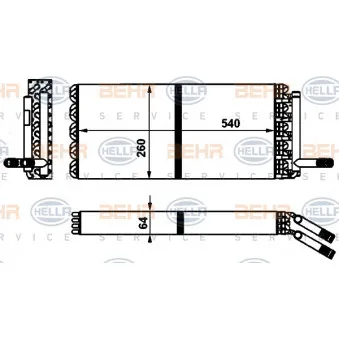 Système de chauffage HELLA 8FH 351 394-001 pour SETRA Series 400 ComfortClass S 415 GT - 408cv