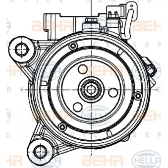 HELLA 8FK 351 007-251 - Compresseur, climatisation