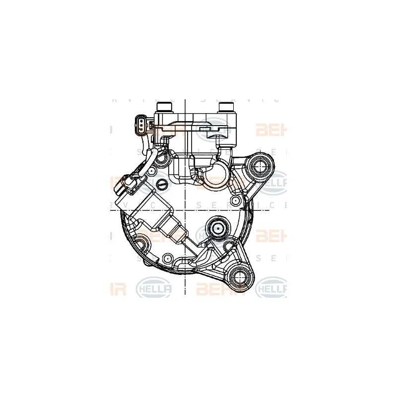 Compresseur, climatisation HELLA 8FK 351 007-251 - Visuel 2
