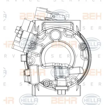 HELLA 8FK 351 008-051 - Compresseur, climatisation