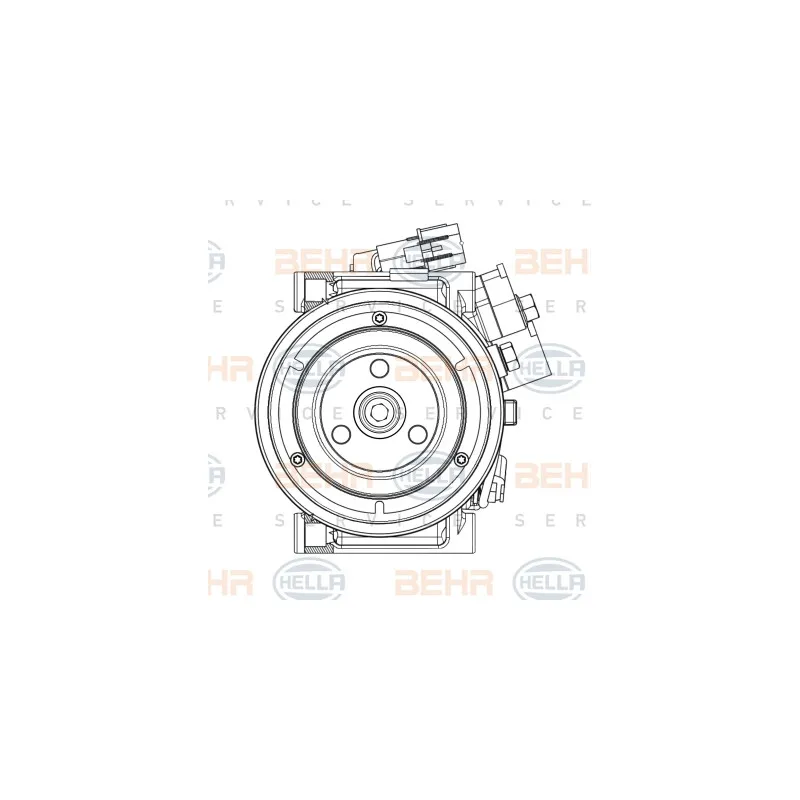 Compresseur, climatisation HELLA 8FK 351 008-051 - Visuel 2