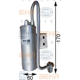 Filtre déshydratant, climatisation HELLA 8FT 351 197-371