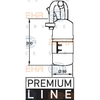 HELLA 8FT 351 335-121 - Filtre déshydratant, climatisation