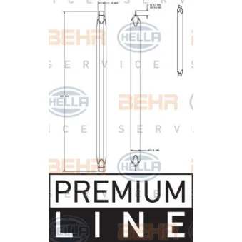 Filtre déshydratant, climatisation HELLA 8FT 351 335-301