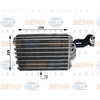 HELLA 8FV 351 210-091 - Evaporateur climatisation