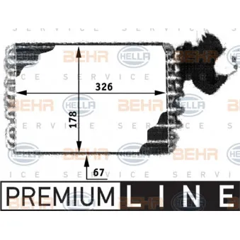 Evaporateur climatisation HELLA 8FV 351 210-121