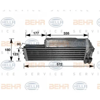 HELLA 8FV 351 210-291 - Evaporateur climatisation
