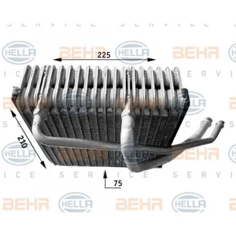 Evaporateur climatisation HELLA 8FV 351 210-771 pour RENAULT TRUCKS T 1.9 TDI - 115cv