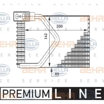 Evaporateur climatisation HELLA 8FV 351 211-271