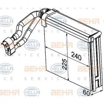 Evaporateur climatisation HELLA 8FV 351 330-721