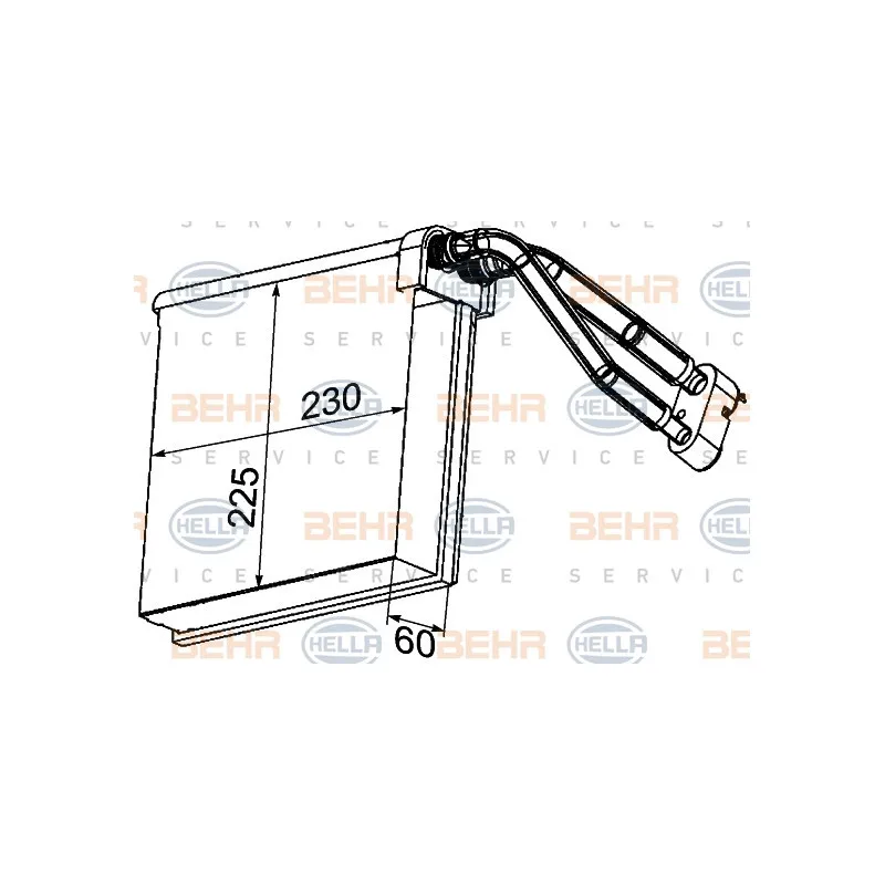 Evaporateur climatisation HELLA 8FV 351 330-731 - Visuel 1