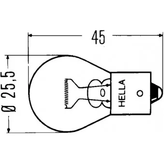 HELLA 8GA 002 073-137 - Ampoule
