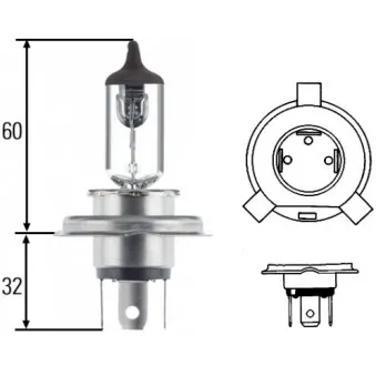 Ampoule, projecteur principal HELLA 8GJ 002 525-201