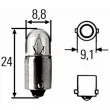 HELLA 8GP 002 068-241 - Ampoule, éclairage intérieur