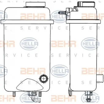 Vase d'expansion, liquide de refroidissement HELLA OEM 1723071