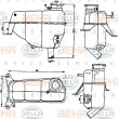 HELLA 8MA 376 755-171 - Vase d'expansion, liquide de refroidissement