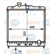 HELLA 8MK 376 707-781 - Radiateur, refroidissement du moteur