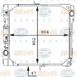 Radiateur, refroidissement du moteur HELLA [8MK 376 709-331]