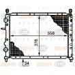 Radiateur, refroidissement du moteur HELLA [8MK 376 719-541]