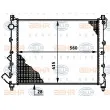 Radiateur, refroidissement du moteur HELLA [8MK 376 719-761]