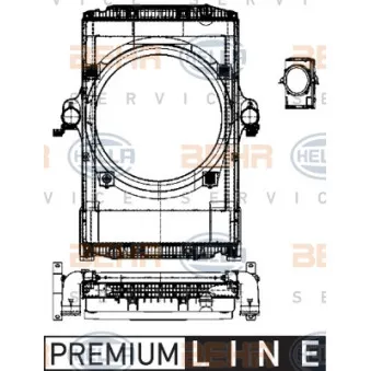 Module de refroidissement HELLA OEM 41213625