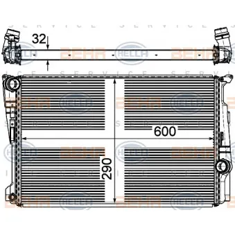 Radiateur, refroidissement du moteur AVA QUALITY COOLING BW2546