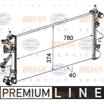 Radiateur, refroidissement du moteur HELLA OEM 1330S3