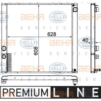 Radiateur, refroidissement du moteur AVA QUALITY COOLING AUA2207