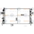 Radiateur, refroidissement du moteur HELLA [8MK 376 745-771]