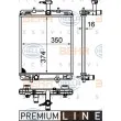 HELLA 8MK 376 749-651 - Radiateur, refroidissement du moteur