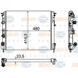 Radiateur, refroidissement du moteur HELLA [8MK 376 755-341]