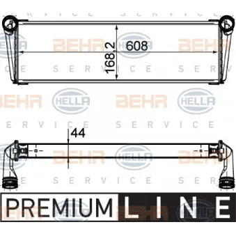 Radiateur, refroidissement du moteur HELLA 8MK 376 756-541