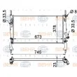 HELLA 8MK 376 764-401 - Radiateur, refroidissement du moteur