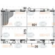 Radiateur, refroidissement du moteur HELLA [8MK 376 770-321]