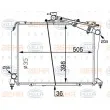 HELLA 8MK 376 775-764 - Radiateur, refroidissement du moteur