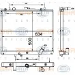 Radiateur, refroidissement du moteur HELLA [8MK 376 787-111]