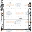 Radiateur, refroidissement du moteur HELLA [8MK 376 900-174]