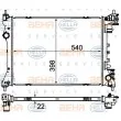 HELLA 8MK 376 901-394 - Radiateur, refroidissement du moteur
