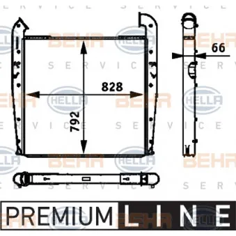 Intercooler, échangeur HELLA OEM 1477051