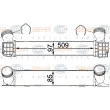 Intercooler, échangeur HELLA [8ML 376 731-794]