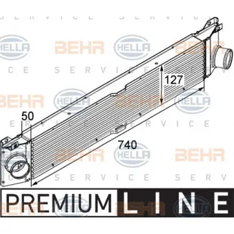 HELLA 8ML 376 746-011 - Intercooler, échangeur