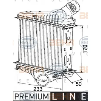 Intercooler, échangeur HELLA OEM A4515010301