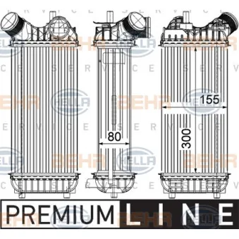 Intercooler, échangeur AVA QUALITY COOLING FD4472