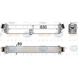 Intercooler, échangeur HELLA [8ML 376 756-281]