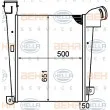 Intercooler, échangeur HELLA [8ML 376 792-061]