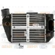 Intercooler, échangeur HELLA [8ML 376 900-381]